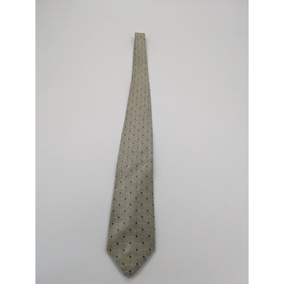 JONES NEW YORK MENS TIE 4 X 59 LIGHT GREEN WITH BLUE ACCENTS - Picture 8 of 8